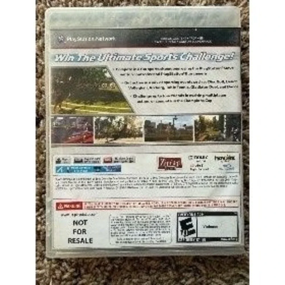 PlayStation Sports Champions PS3 PlayStation Move Required Disc Case Manual